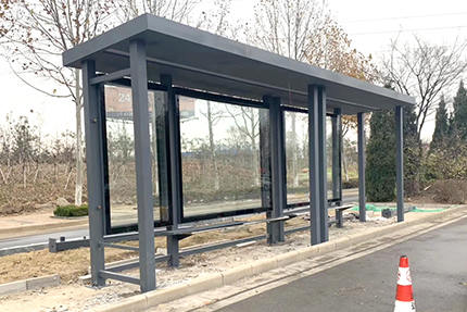 江蘇連云港第二批公交候車亭安裝完成