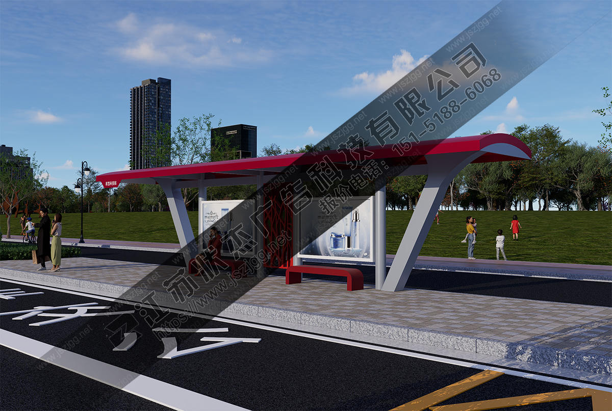 現(xiàn)代特色公交站臺(tái)