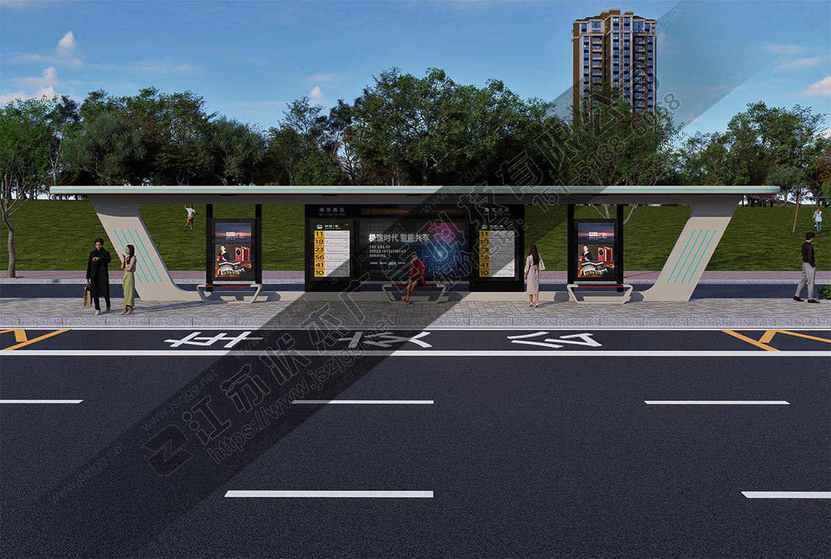 加長型智能公交候車亭生產(chǎn)廠家