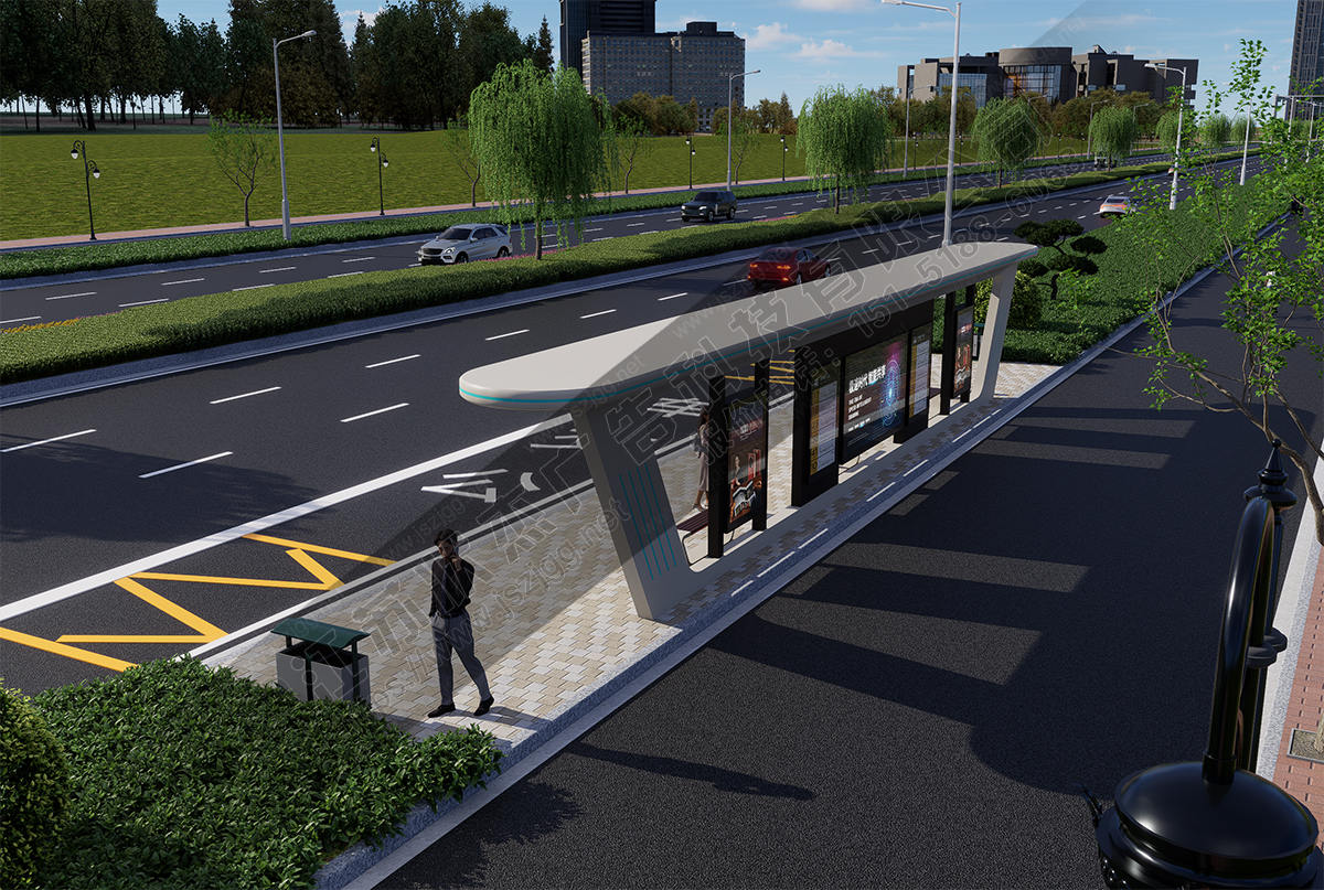加長型智能公交候車亭
