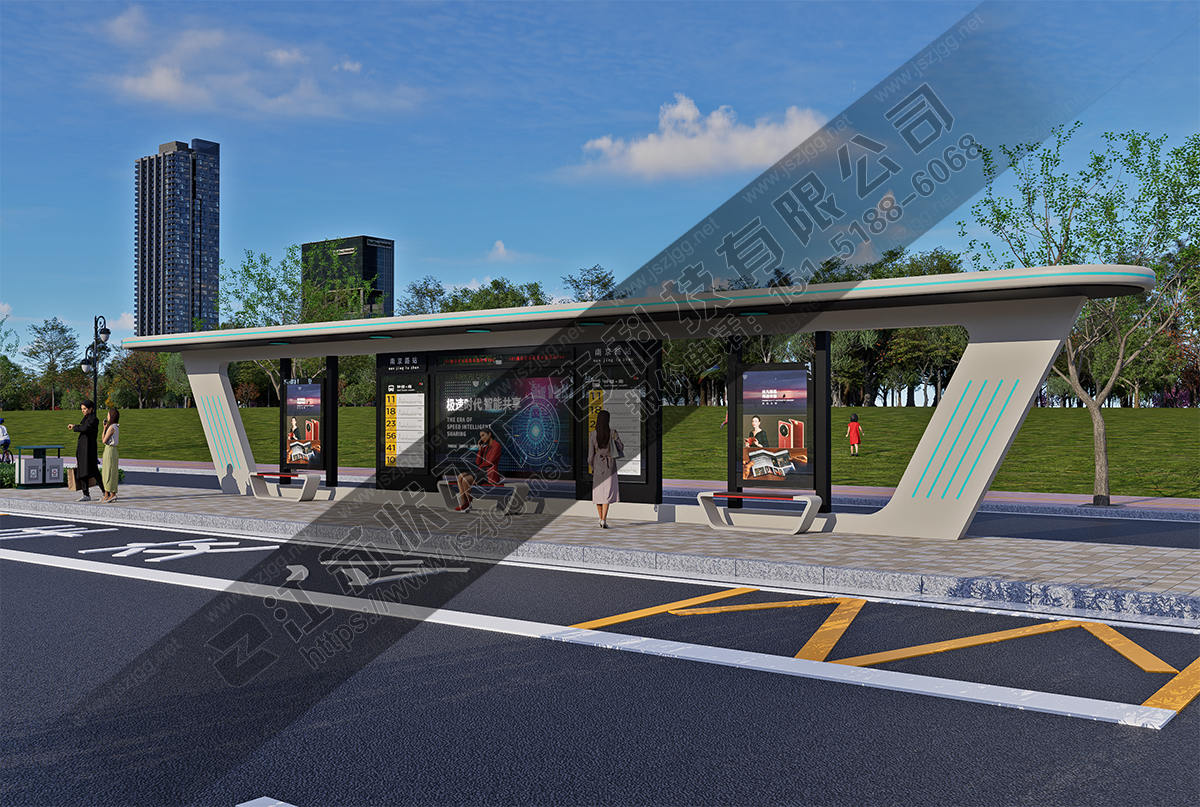 加長型智能公交候車亭