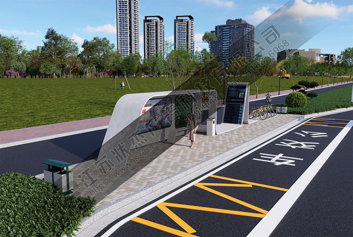 城市公交候車(chē)亭