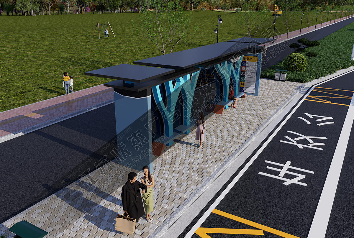 樹造型公交候車亭