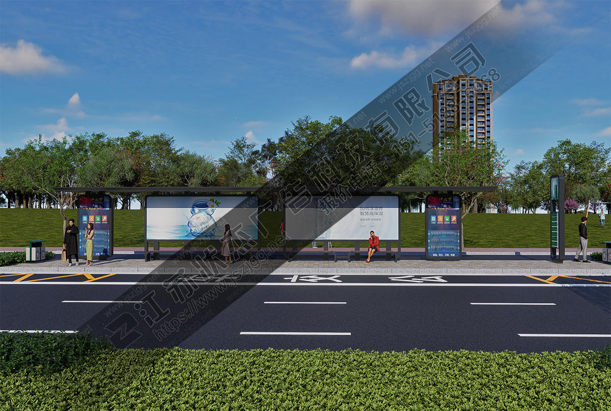 加長款城市公交站臺定制