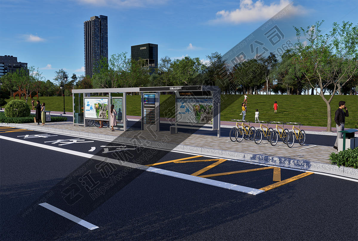公交騎行換乘站臺(tái)