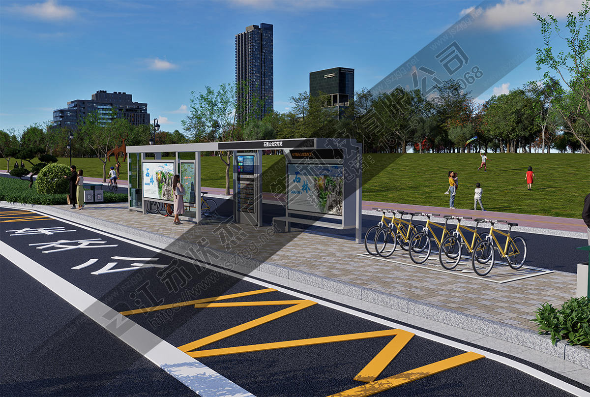 公交騎行換乘站臺(tái)