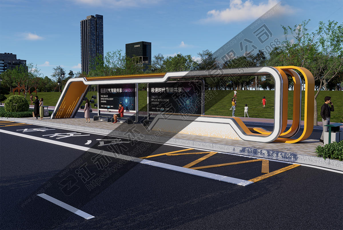 加長公交車站候車亭
