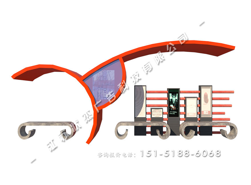 公交站候車亭價格HCT-XD-1116
